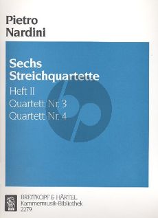 Nardini 6 String Quartets Vol.2 (No.3-4) (B-dur/F-dur) (Parts)