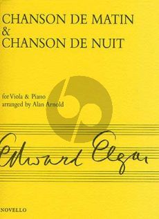 Elgar Chanson de Matin & Chanson de Nuit Op. 15 Viola and Piano (arr. Allan Arnold)