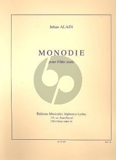 Alain Monodie Flute seule