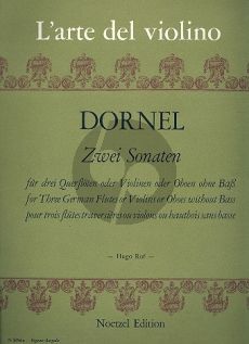 Dornel 2 Sonatas (h-moll-G-dur) 3 Flöten[Ob./Vi.] (Hugo Ruf)