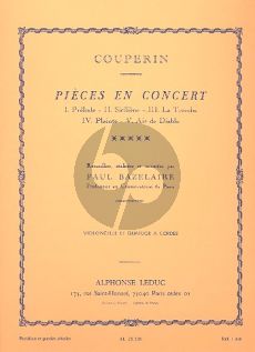 Couperin Pieces en Concert (Violoncello-String Quartet) (Score/Parts)