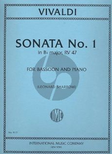 Vivaldi Sonata No.1 B-flat major RV 47 Bassoon and Piano (Leonard Sharrow)