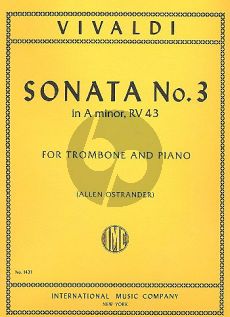 Vivaldi Sonata No.3 a-minor RV 43 F.XIV no.3 Trombone and Piano (transcr. by Allen Ostrander)