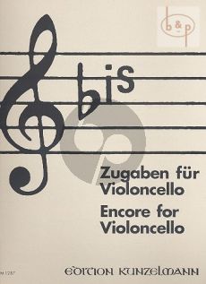 Bis Zugaben fur Violoncello Solo