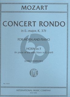 Mozart Concerto Rondo KV 374 E-flat major (Horn-Orch.)