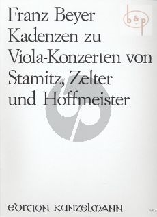 Cadenzas to Concertos by Hoffmeister-Stamitz and Zelter
