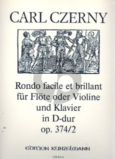 Czerny Rondo Facile et Brillant Op.374 No.2 Flöte (oder Violine)-Klavier (Dieter H. Förster)