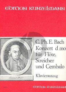 Bach Konzert d-moll Flöte-Streicher-Bc (KA) (Janos Malina)