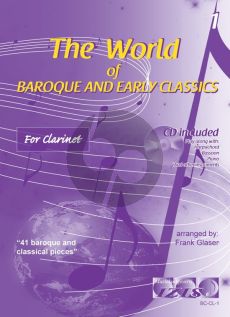 The World of Baroque and Early Classics Vol.1 for Clarinet (Bk-Cd) (arr. Frank Glaser)