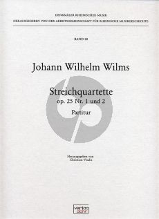 Wilms Streichquartette Op.25 No.1-2 Stimmensatz