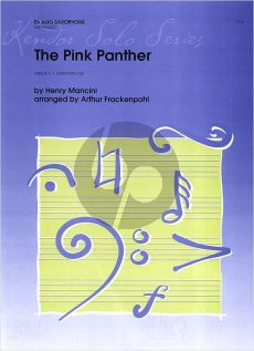 Mancini The Pink Panther Alto Saxophone-Piano (transcr. by Arthur Frackenpohl)