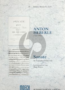 Heberle Sonate (1808) Sopranblockfl. allein