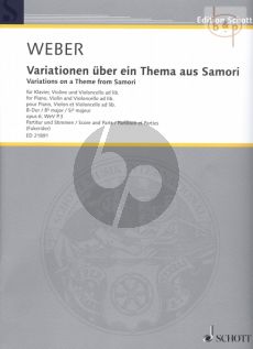 Variationen uber ein Thema aus Samori Op.6 (WeV P.3) (Piano with Violin and Violoncello opt.)