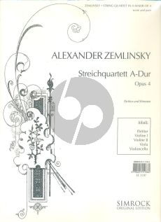 Zemlinsky Streichquartett Op.4 A-dur (Part./Stimmen)
