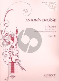 Dvorak 4 Duets Op. 38 Soprano and Alto Voice with Piano (german/czech/engl.)