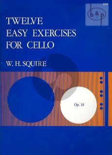 Squire 12 Easy Exercises Op.18 Violoncello