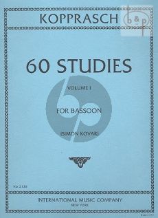 60 Studies for Bassoon Vol.1