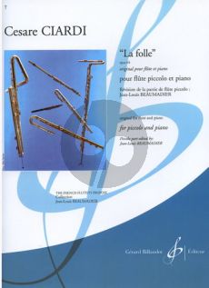 Ciardi La Folle Op. 64 Piccolo et Piano (Beaumadier) (Difficile [7])