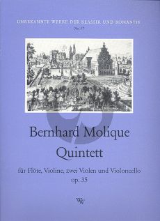 Molique Quintett Op.35 Flöte, Violine, 2 Violen und Violoncello (Stimmen) (Wolfgang Sawodny)