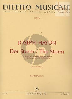 Der Sturm / The Storm Hob.XXIVa:8 (SATB[or Solo Quartet]-Orch.) (Vocal Score)