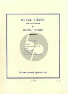 Litaize 12 Pieces Vol. 2 No. 7 - 12 pour Orgue