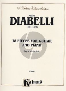 Diabelli 18 Pieces for Guitar-Piano
