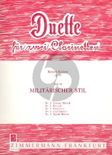 Kietzer Duette Op.94 Vol.3 Militärischer Stil 2 Klarinetten