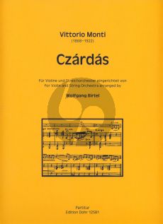 Monti Czardas Violine und Streichorchester Partitur (Wolfgang Birtel)