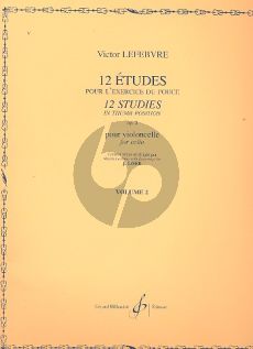 Lefebvre 12 Etudes in Thumb Position Op.2 Vol.2 Violoncello (Loeb)