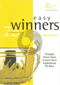 Album Easy Winners for Treble Bass (Trumpet, Tenor Horn, French Horn, Euphonium or Eb Bass) (75 Well Known Tunes Grade 1 - 3) (Edited by Peter Lawrance)