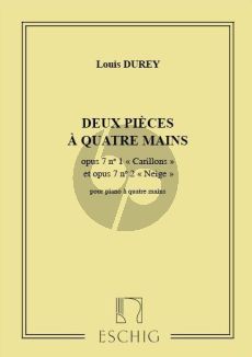 Durey 2 Pièces pour Piano a 4 mains