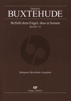 Buxtehude Befiehl dem Engel, dass er komm BuxWV 10 (SATB- 2 Vi.-Violone-Bc) Fullscore (edited Th.Schlage)