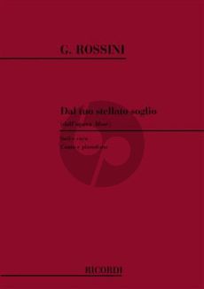 Rossini Dal Tuo Stellato Soglio (4 Voices Solo-Choir) (Mose)