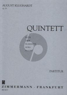 Klughardt Quintett Op.79 5 Blaser Taschenpartitur