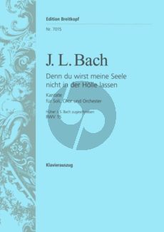 Bach Denn du wirst meine Seele nicht in der Hölle lassen als BWV 15 J. S. Bach zugeschrieben (Deutsch) (KA) Nabestellen