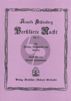 Schoenberg Verklarte Nacht Op.4 Violin-Violoncello and Piano (Score/Parts) (edited by Eduard Steuermann)