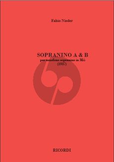 Nieder Sopranino A & B Soprano Sax. [Bb| Solo