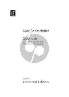 Beckschäfer Sicut ovis (No.3 aus 5 Passionsmotetten) SATB