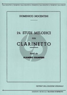 Nocentini 24 Studi Melodici per Clarinetto