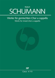 Schumann Werke für gemischten Chor a cappella (Günter Graulich)