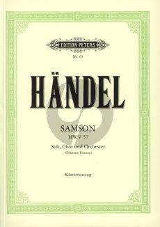 Handel Samson HWV 57 5 Solisten (SATBB), Gem.Chor (SATB), Orchester Klavierauszug (dt.) (Gekürzte Fassung) (Alfred Dörffel)