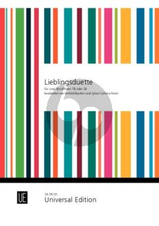 Lieblingsduette fur 2 Blockflöten (TB/SB) (Leichte zweistimmige Stücke aus vier Jahrhunderten) (Arr. Sylvia Corinna Rosin / Irmhild Beutler)