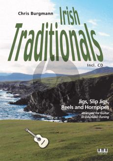 Album Irish Traditionals Jigs, Slip Jigs, Reels and Hornpipes für Gitarre/Tabulatur in DADGAD Stimmung (Buch mit Cd) (Arrangiert von Chris Burgmann)