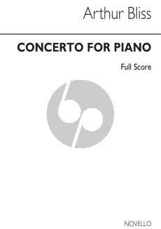 Bliss Concerto for Piano Miniature Score