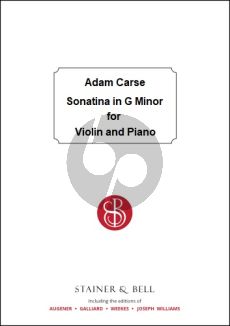 Carse Sonatina G-Minor for Violin-Piano (Print on Demand)