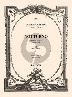 Boccherini Notturno "La Buona Notte" E-flat major 2 Violins (Aldo Pais)