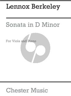 Berkeley Sonata Opus 22 Viola and Piano