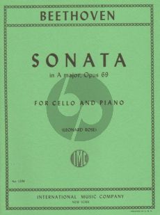 Beethoven Sonata A-major Opus 69 Violoncello and Piano (Leonard Rose)