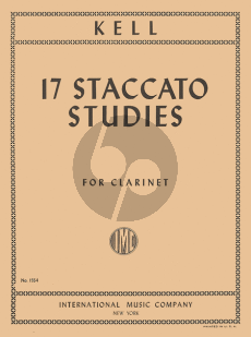 Kell 17 Staccato Studies Clarinet