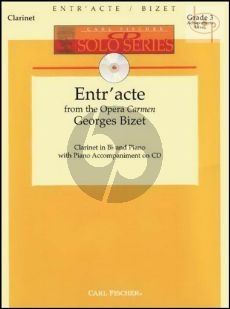 Entre'acte (from Carmen) (Clarinet-Piano) (Bk-Cd)